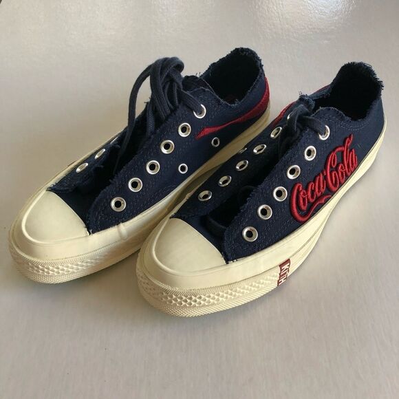 CONVERSE KITH COCA COLA Canvas Sneakers 7.5 NWOT - Picture 1 of 8